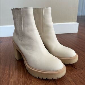 Dolce Vita Caster Ivory Booties Size 7.5